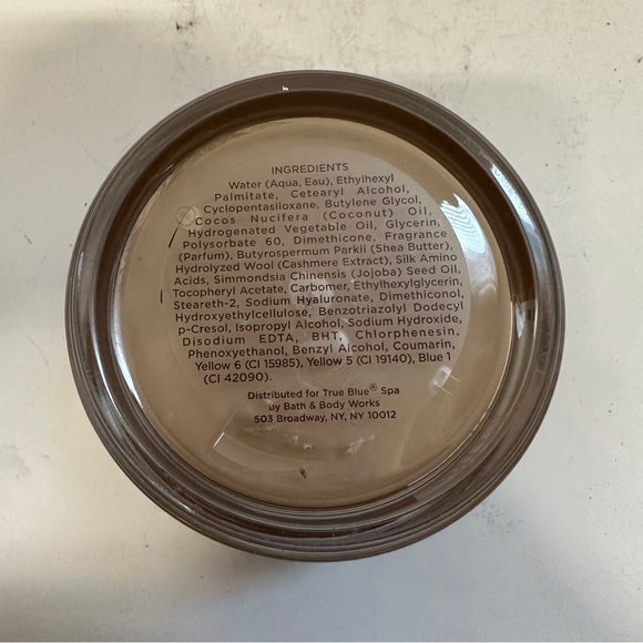 Bath & Body Works True Blue Spa Shea Cashmere Body Cream 7 OZ HTF - Picture 2 of 3